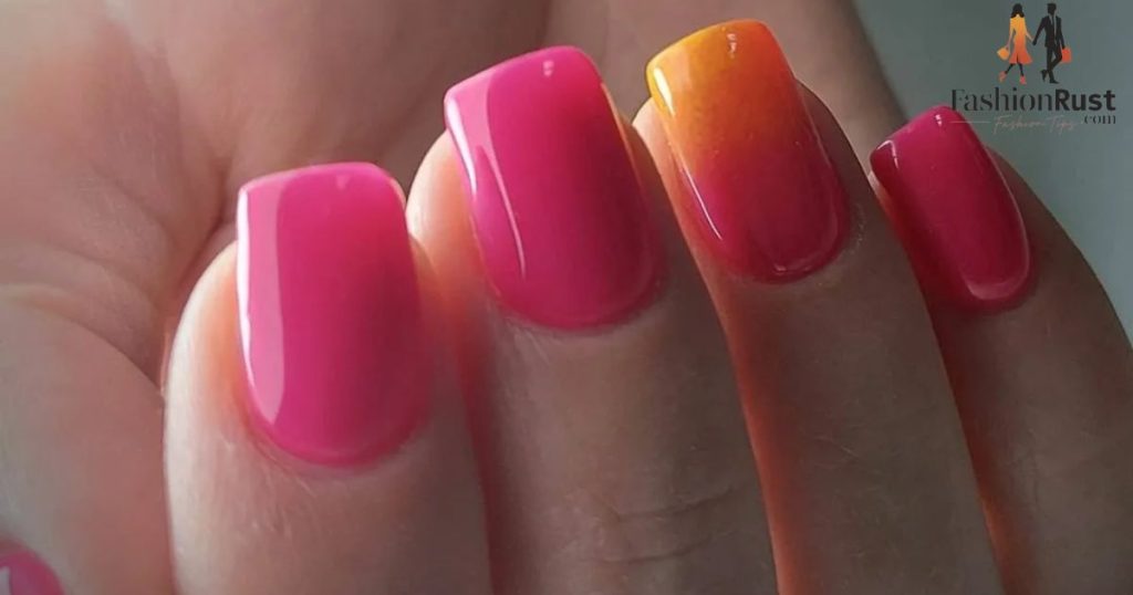 Orange and Pink Ombre